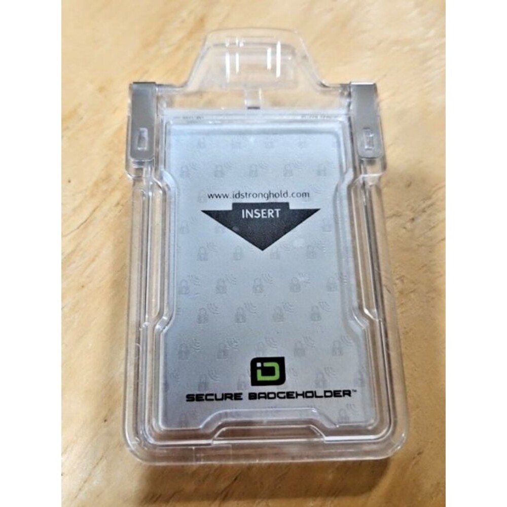 RFID Blocking Secure Badge Holder -Duolite Card ID Holder USED good condition
